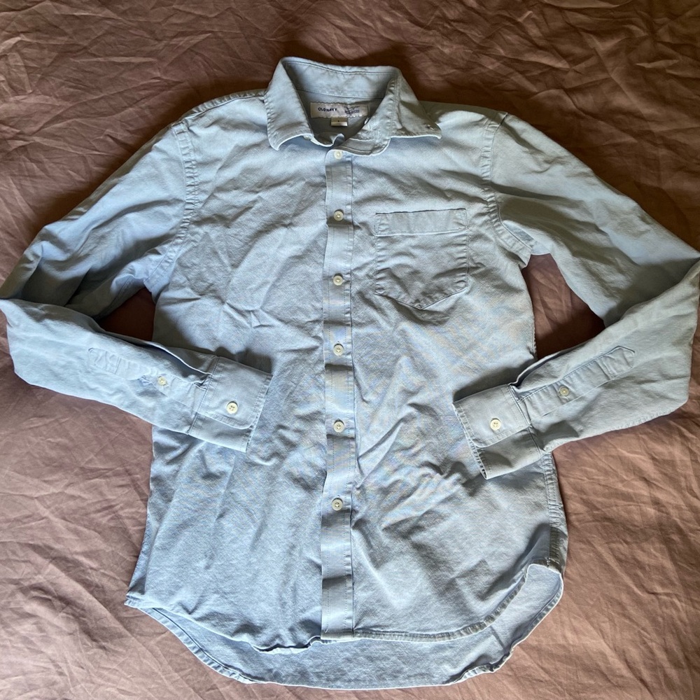🖤 baby blue men's button up 🖤